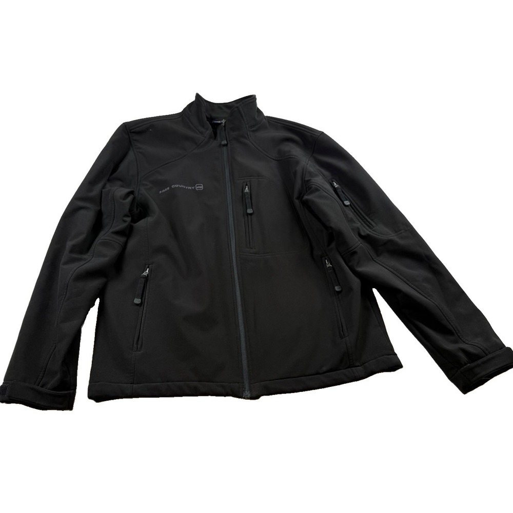 Free Country Men's Black Winter Jacket/Coat, Medium Fleece Pockets